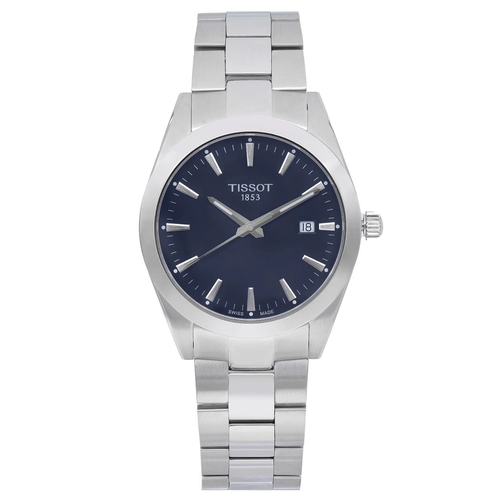 Front Full View Of Tissot T127.410.44.041.00 Titanium Watch Pre Owned Condition Good