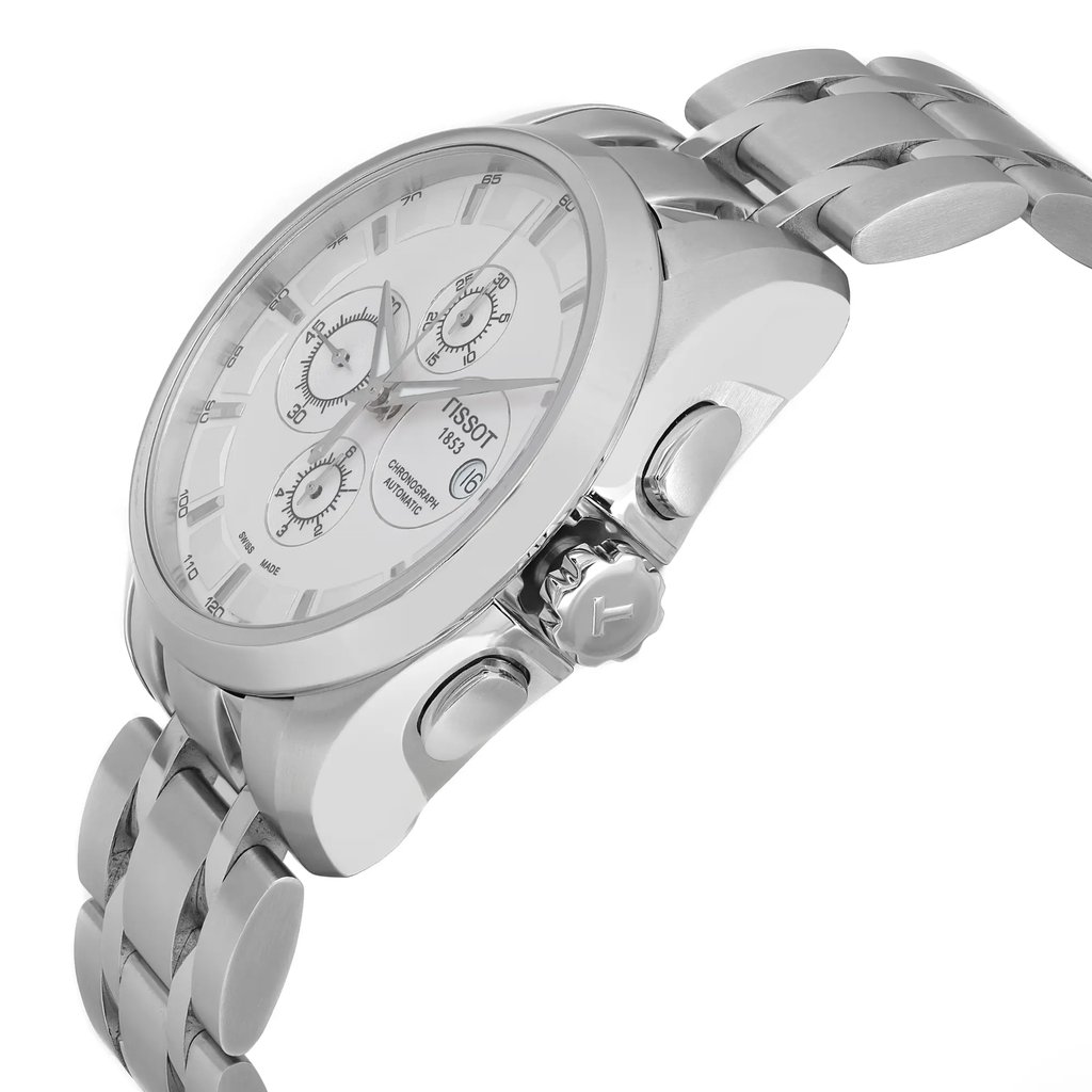 View Of Crown Facing Side Of Tissot T0356271103100 Stainless Steel Watch Display Model Condition