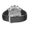 Back View Of Exhibition Back Case And Closed Leather Band Of OMEGA 4850.50.31 Watch Pre Owned Condition