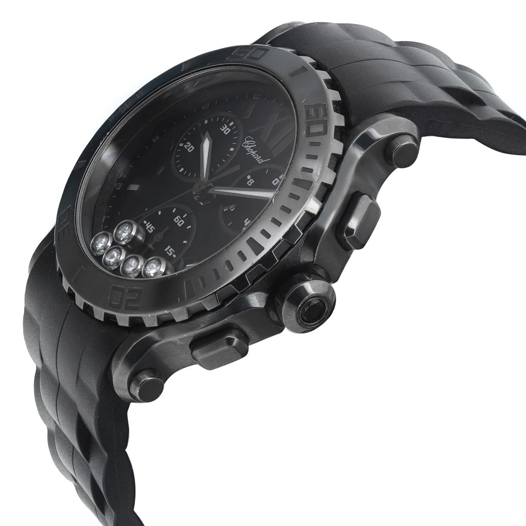 View Of Crown Facing Side Of Chopard 288499-3007 Stainless Steel Watch Pre Owned Condition