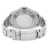 Back View Of Solid Back Case And Closed Stainless Steel Band Of Rolex 216570 Watch Pre Owned Condition