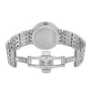 Back View Of Snap Back Case And Open Stainless Steel Band Of Movado 0607057 Watch Pre Owned Condition