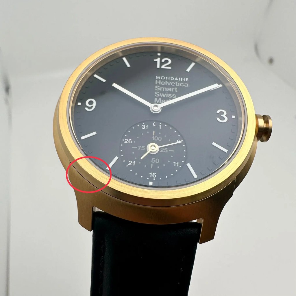 6th image of Mondaine Mondaine Helvetica No.1  Wristwatch, NewWithDefects condition