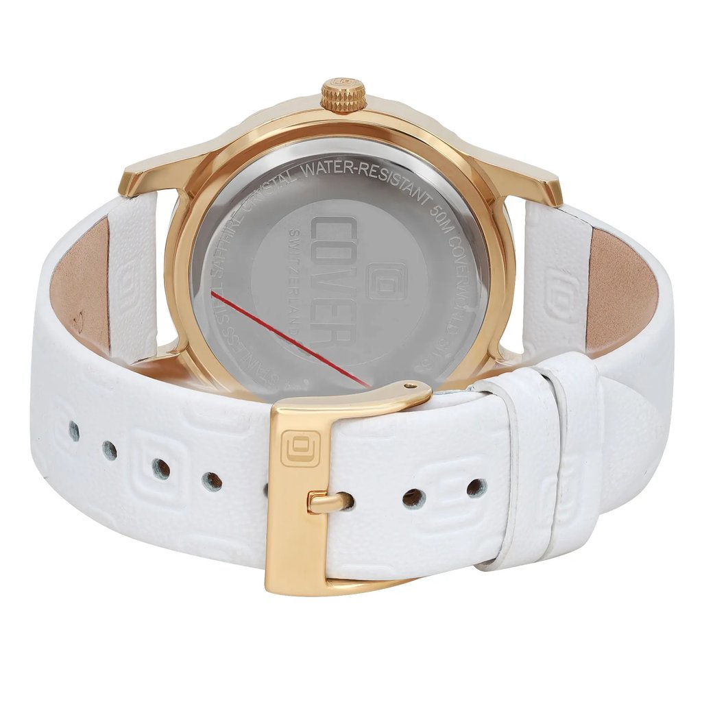 Back View Of Snap Back Case And Closed Leather Band Of COVER  CO154.07 Watch Display Model Condition