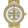 Up Close Front Facing Picture Of Tory Burch TRB4011 Stainless Steel Watch Pre Owned Condition