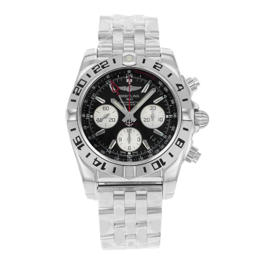 Front Full View Of Breitling AB0420B9/BB56-375A Stainless Steel Watch Unworn Condition {Product Condition}