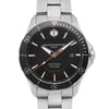 Up Close Front Facing Picture Of Baume & Mercier 10340 Stainless Steel Watch Pre Owned Condition