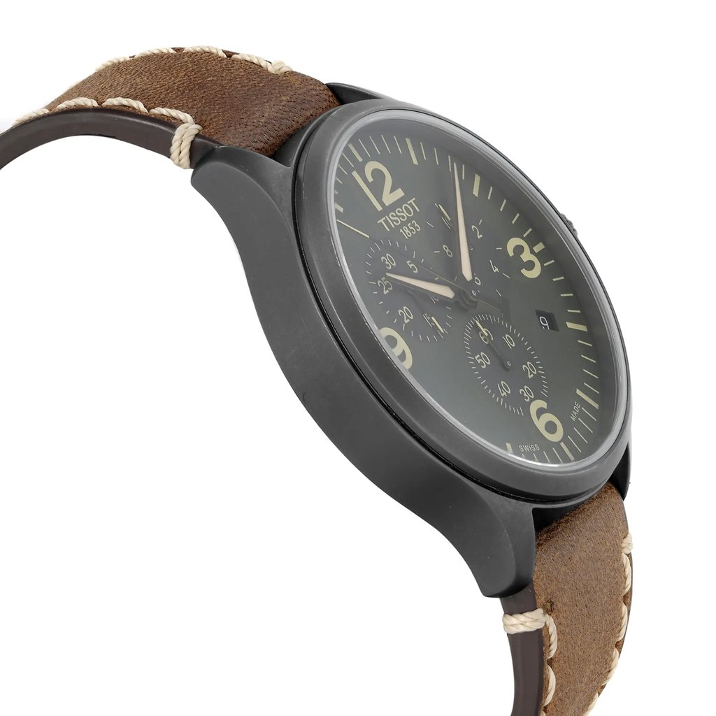 View Of Opposite Crown Facing Side Of Tissot T1166173609700 Stainless Steel Watch Pre Owned Condition