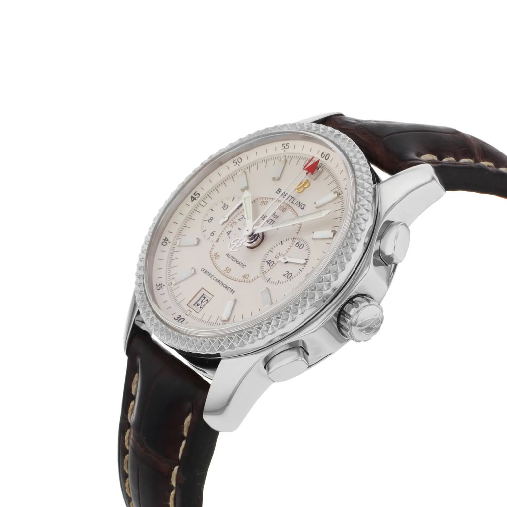 View Of Crown Facing Side Of Breitling P26362 Stainless Steel Watch Pre Owned Condition