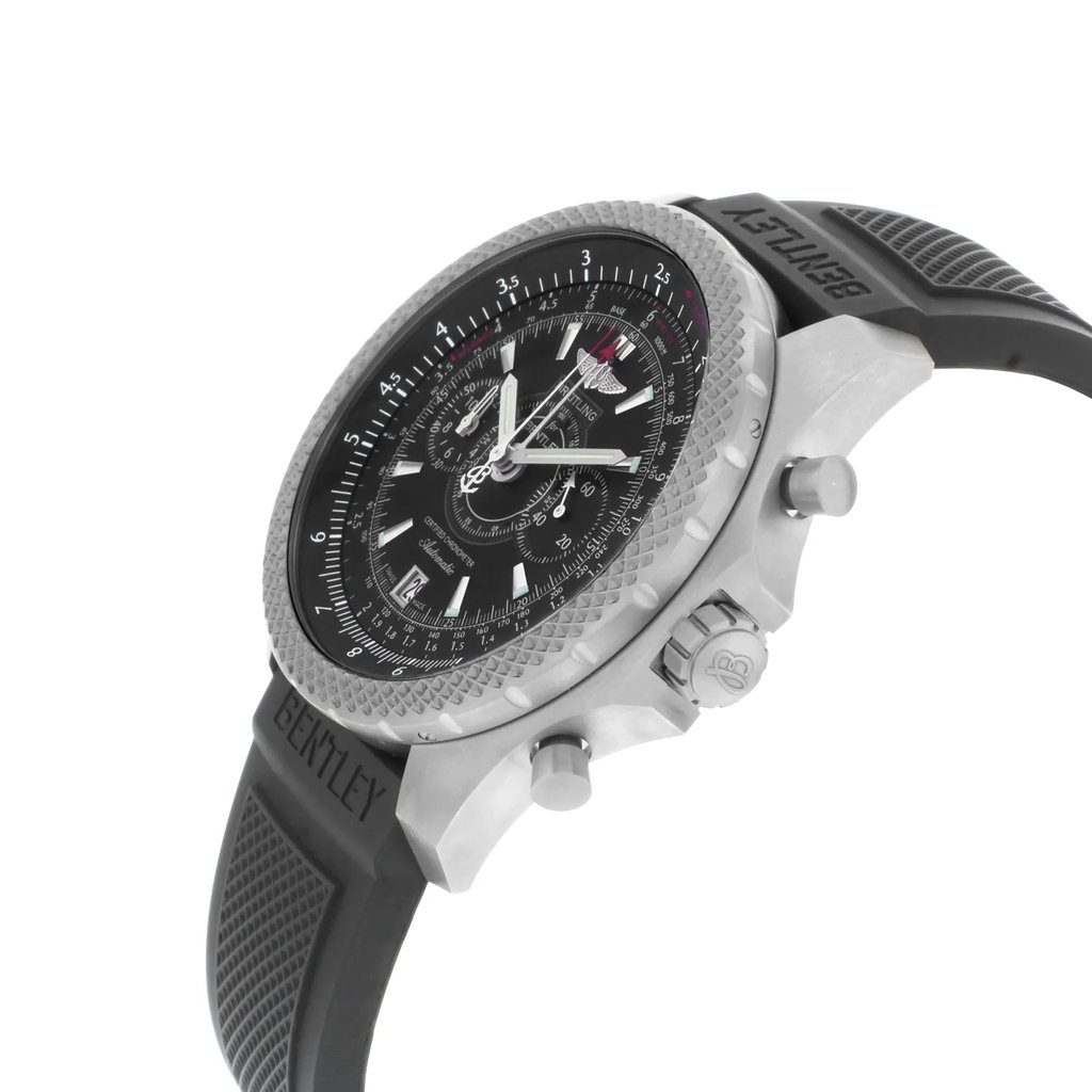 View Of Crown Facing Side Of Breitling E2736522/BC63-220S Titanium Watch Display Model Condition