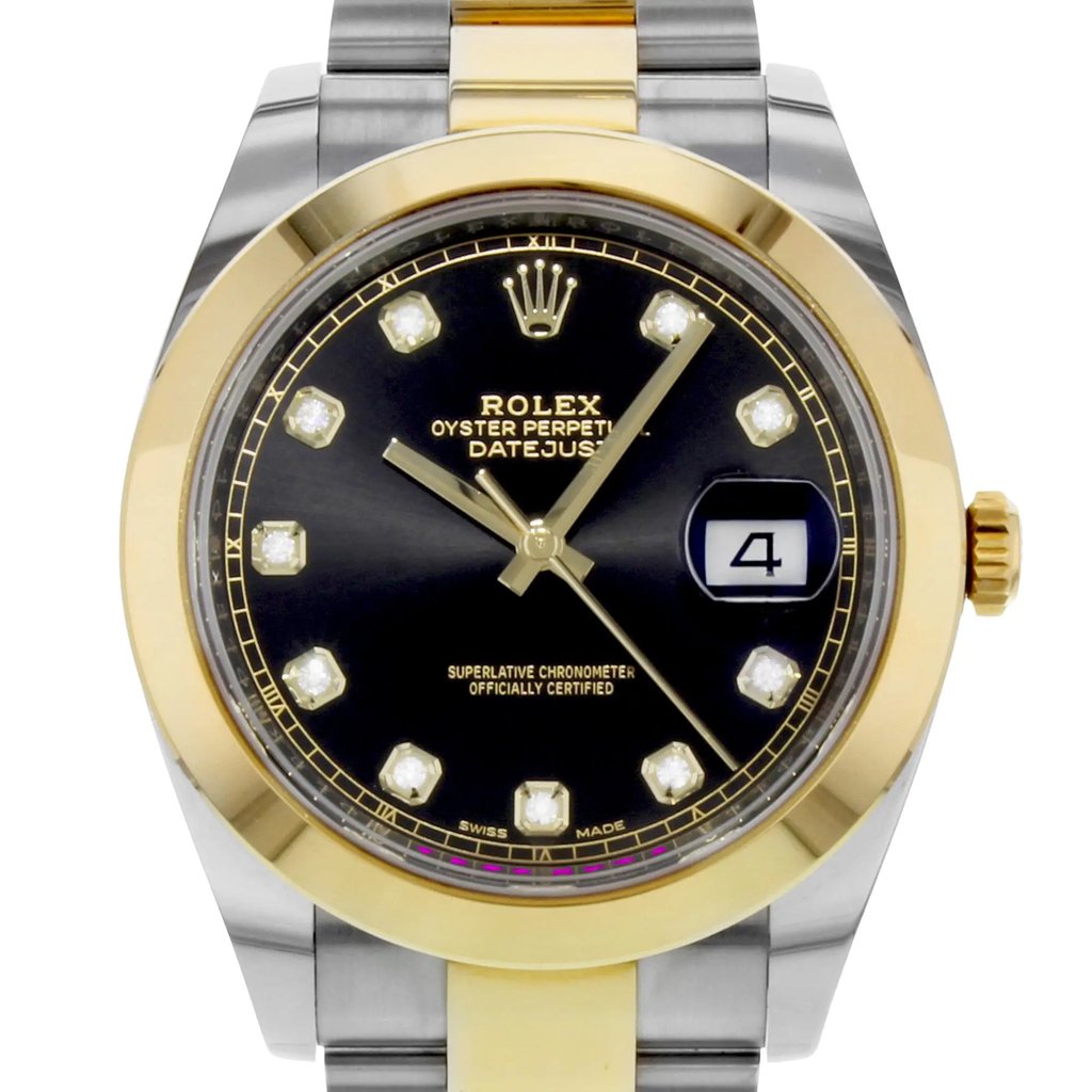 Up Close Front Facing Picture Of Rolex M126303-0005 Stainless Steel Watch Unworn Condition