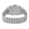 Back View Of Screwback Back Case And Closed Stainless and Solid Gold Band Of Cartier W20099C4 Watch Pre Owned Condition