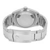 Back View Of Solid Back Case And Closed Stainless Steel Band Of Rolex 126200 Watch New Condition