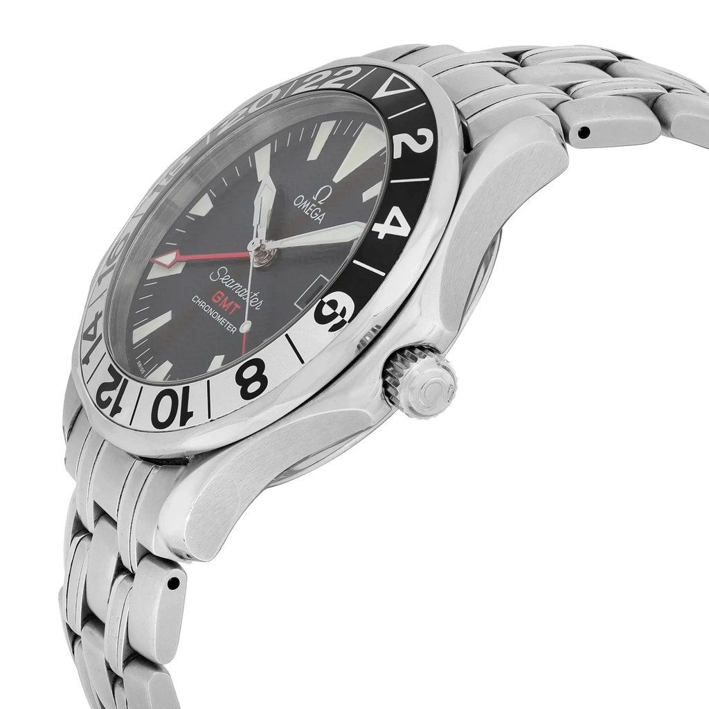 View Of Crown Facing Side Of OMEGA 2534.50.00 Stainless Steel Watch Pre Owned Condition