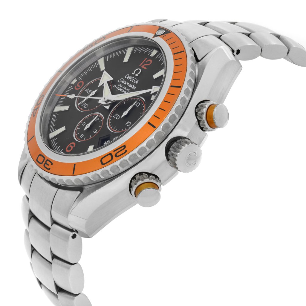 View Of Crown Facing Side Of OMEGA 2218.50.00 Stainless Steel Watch Pre Owned Condition