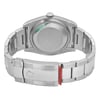 Back View Of Solid Back Case And Closed Stainless Steel Band Of Rolex 116200 sfao Watch Unworn Condition