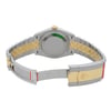 Back View Of {Caseback} Back Case And Open Stainless and Solid Gold Band Of Rolex 126233 Watch Display Model Condition