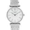 Up Close Front Facing Picture Of Longines L4.209.4.11.6 Stainless Steel Watch Pre Owned Condition