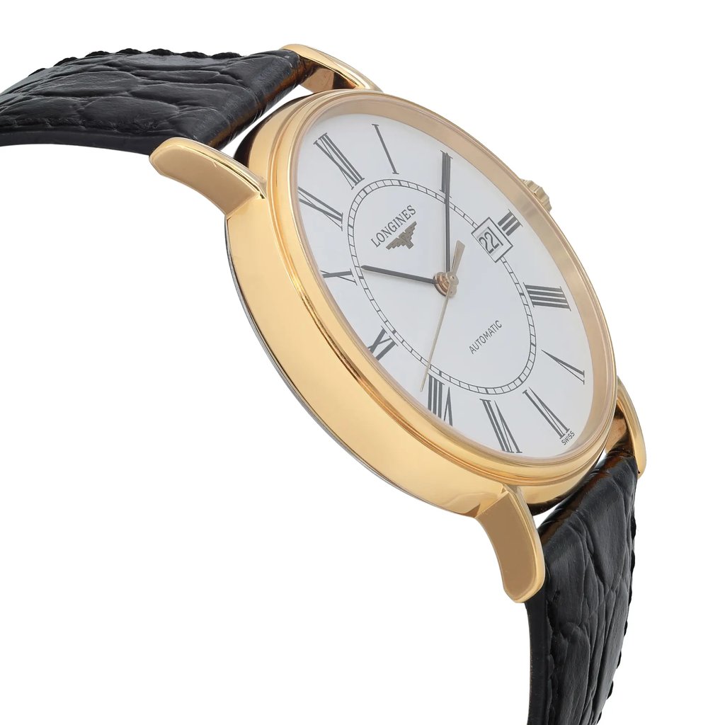 View Of Opposite Crown Facing Side Of Longines L4.921.2.11.2 Stainless Steel Watch Pre Owned Condition