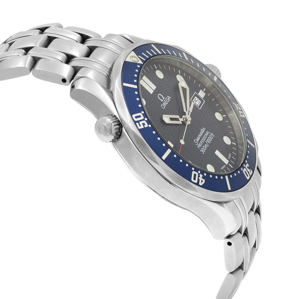 View Of Opposite Crown Facing Side Of OMEGA 2541.80.00 Stainless Steel Watch Pre Owned Condition