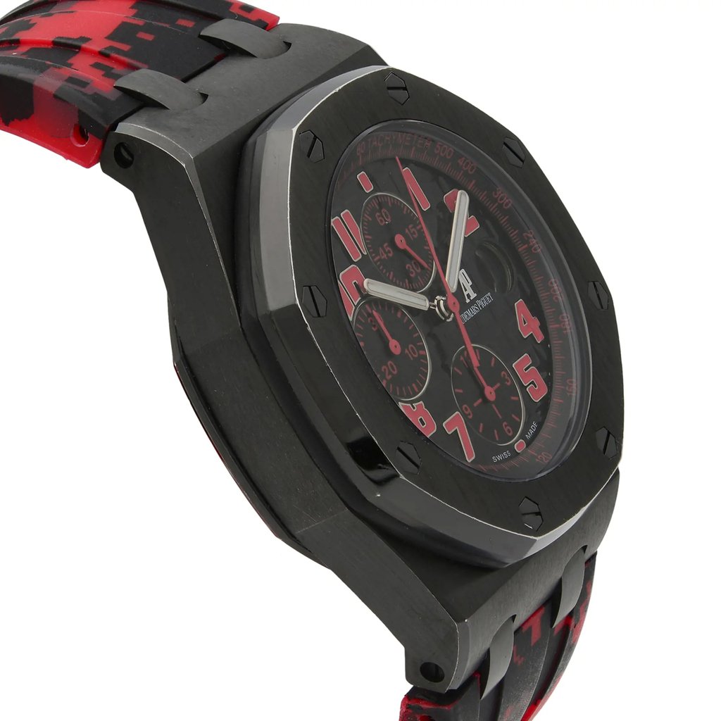 View Of Opposite Crown Facing Side Of Audemars Piguet 26186SN.OO.D101CR.01 Stainless Steel Watch Pre Owned Condition