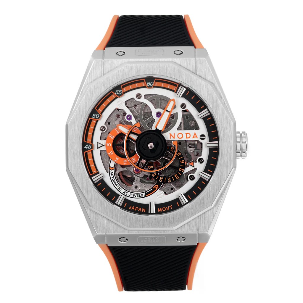 Front Full View Of Noda Aero Series-1 Stainless Steel Watch New Condition {Product Condition}