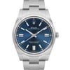 Up Close Front Facing Picture Of Rolex 124300 Stainless Steel Watch Pre Owned Condition