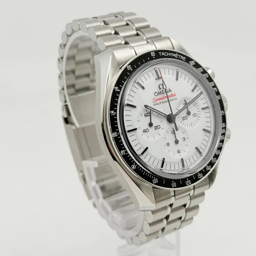 View Of Opposite Crown Facing Side Of OMEGA 310.30.42.50.04.001 Stainless Steel Watch Pre Owned Condition