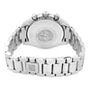 An image of a pre-owned wristwatch shown from the back view, highlighting the closed clasp. The watch features a metal bracelet and a detailed emblem on the back of the watch case. The image is taken from a straight angle and close distance, clearly displaying the design and condition of the watch.