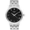 Up Close Front Facing Picture Of Tissot T129.410.11.053.00 Stainless Steel Watch Display Model Condition