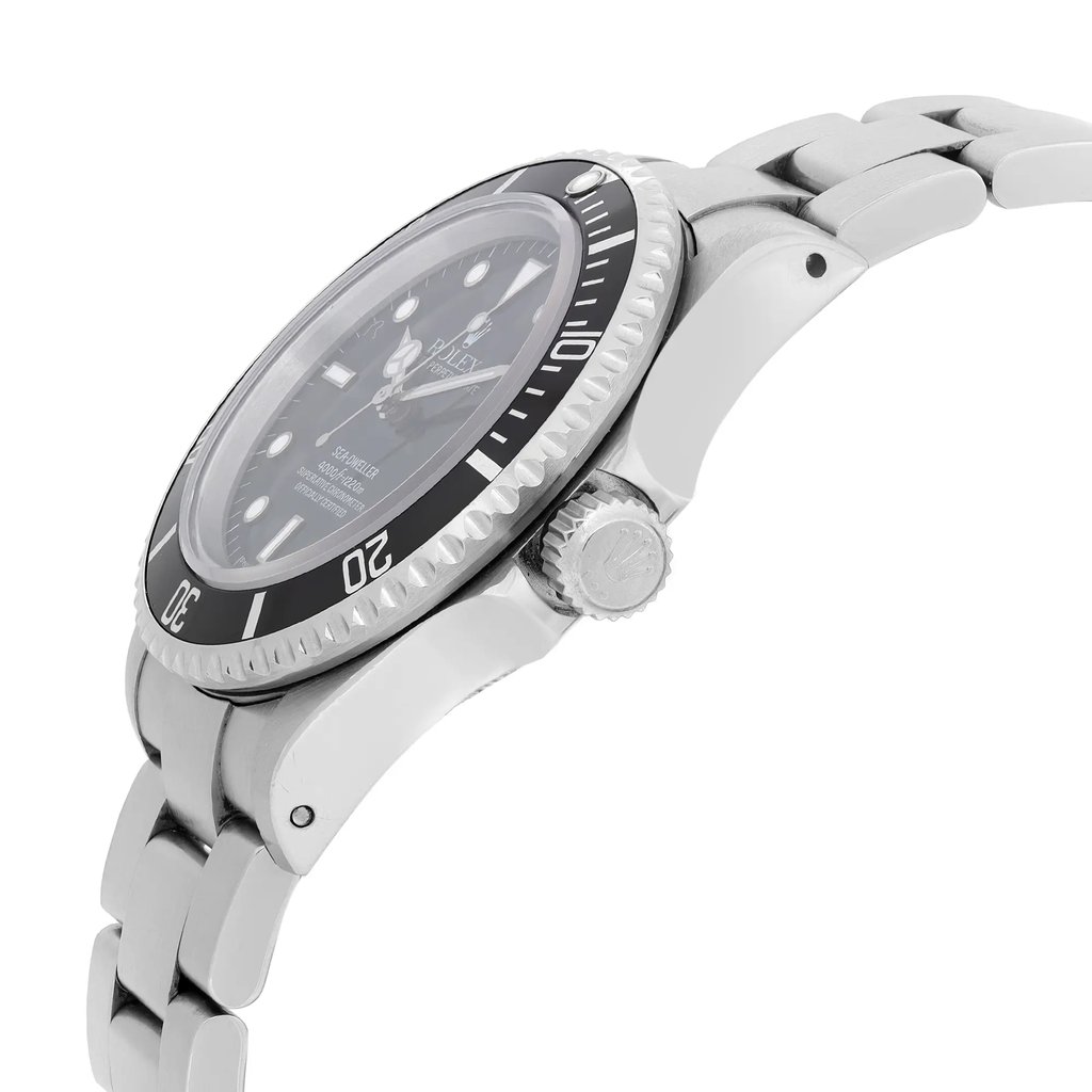 View Of Crown Facing Side Of Rolex 16600 Stainless Steel Watch Pre Owned Condition