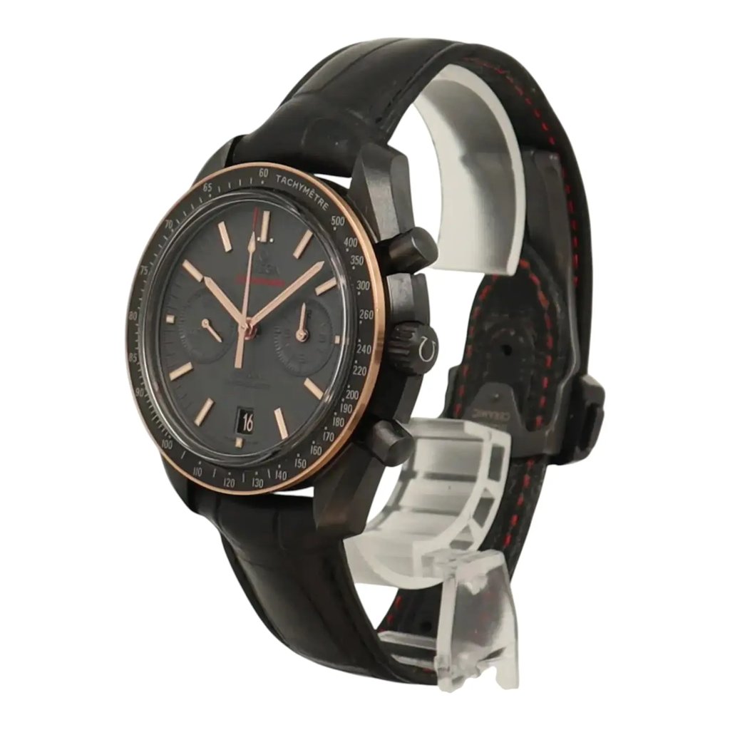 View Of Crown Facing Side Of OMEGA 311.63.44.51.06.001 Ceramic Watch Pre Owned Condition
