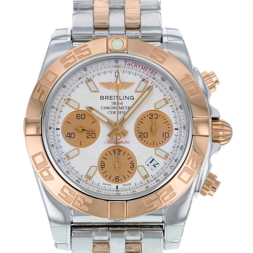 Up Close Front Facing Picture Of Breitling CB014012/G713-378C Stainless Steel Watch Unworn Condition