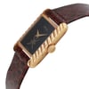 View Of Crown Facing Side Of Asprey 616506 Gold 18kt Watch Pre Owned Condition