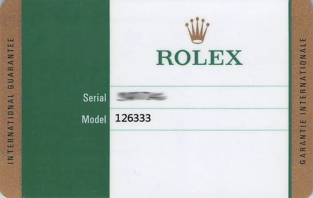  Full View Box And Documents For Rolex 126333 Without watch In The Image 