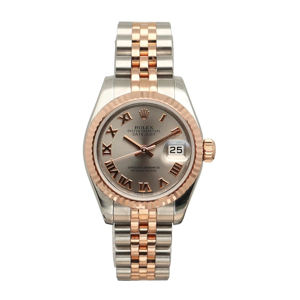 Front Full View Of Rolex 179171 Stainless Steel Watch Pre Owned Condition Excellent