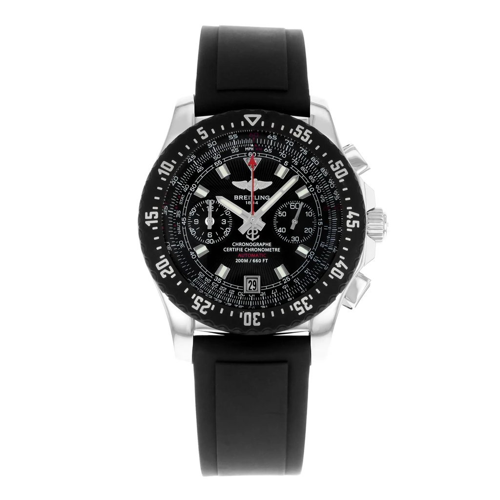 Front Full View Of Breitling A2736423/B823-134S Stainless Steel Watch Pre Owned Condition {Product Condition}