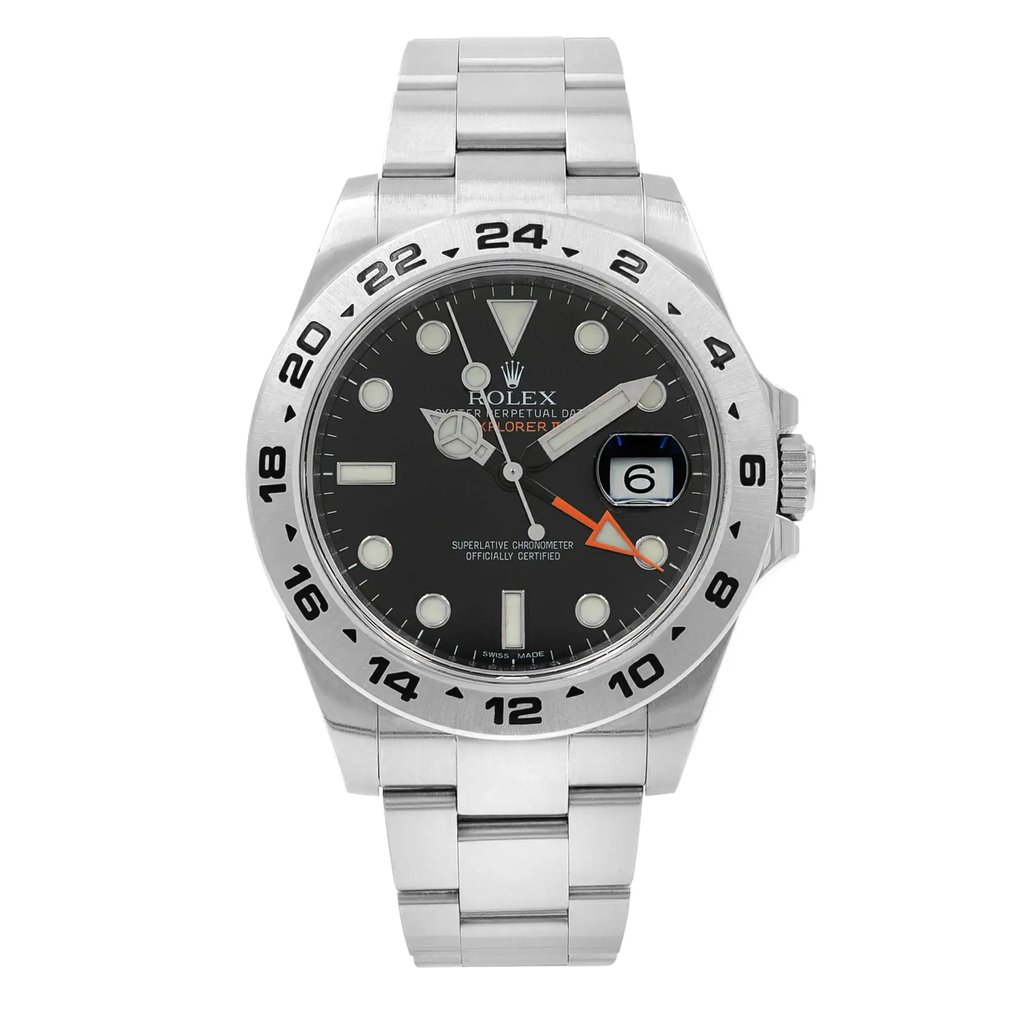 Front Full View Of Rolex 216570 Stainless Steel Watch Pre Owned Condition {Product Condition}
