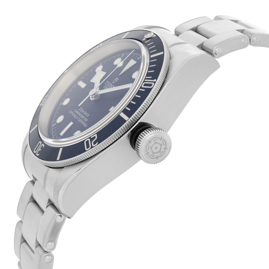 View Of Crown Facing Side Of TUDOR M79030b-0001 Stainless Steel Watch Unworn Condition