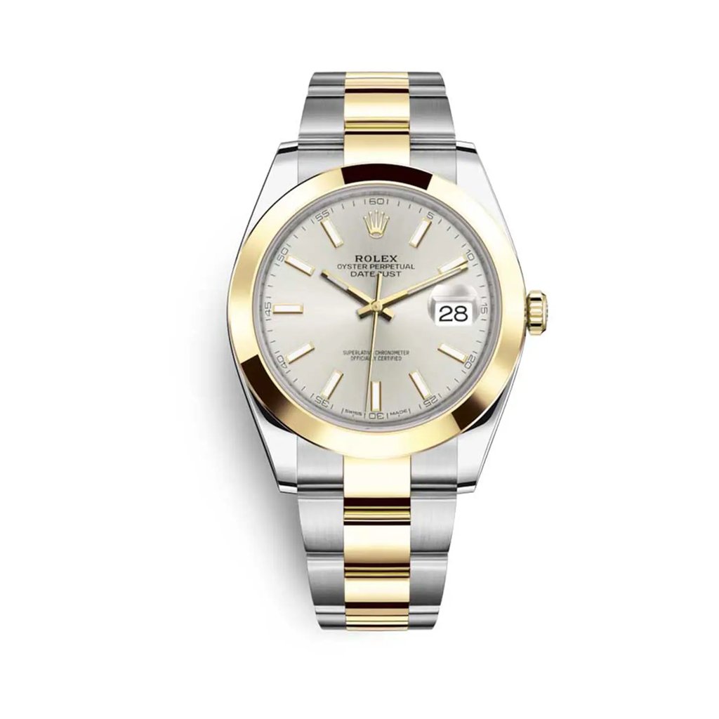 Front Full View Of Rolex 126303 Stainless Steel Watch Pre Owned Condition {Product Condition}