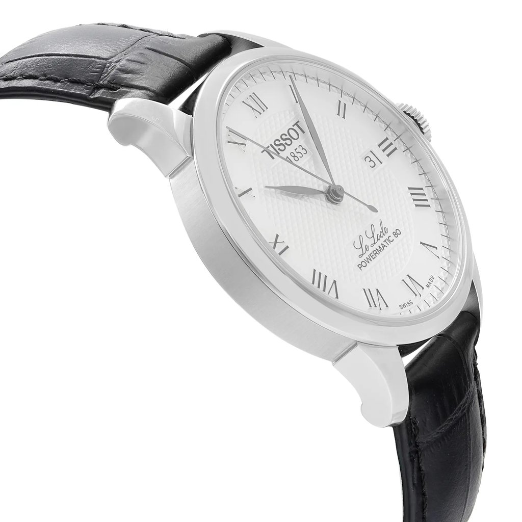 View Of Opposite Crown Facing Side Of Tissot T006.407.16.033.00 Stainless Steel Watch Display Model Condition