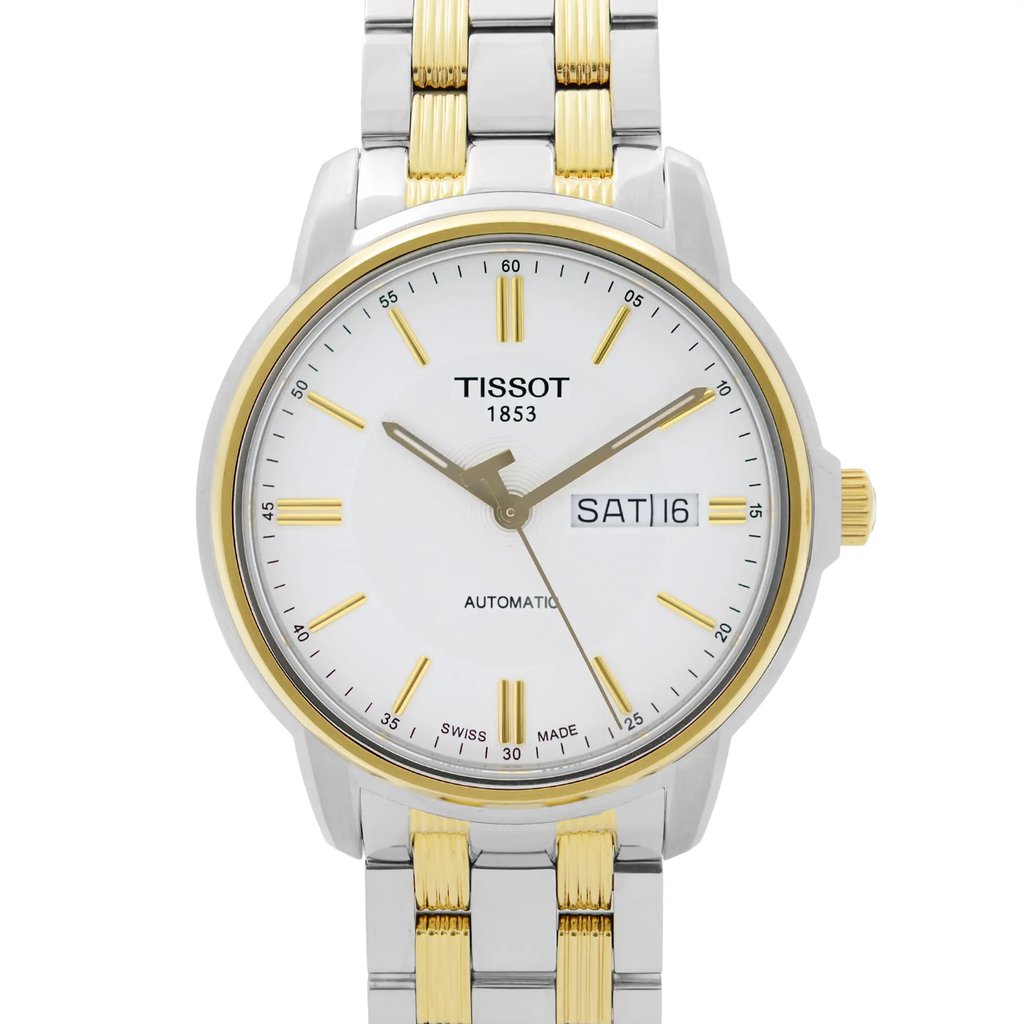 Up Close Front Facing Picture Of Tissot T065.430.22.031.00 Stainless Steel Watch New Condition