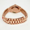 Back View Of Solid Back Case And Closed Rose Gold Band Of Rolex 278275 Watch New Condition