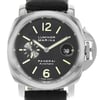 Up Close Front Facing Picture Of Panerai PAM00104 Stainless Steel Watch Pre Owned Condition