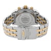 Back View Of {Caseback} Back Case And Closed Stainless and Solid Gold Band Of Breitling CB014012/G713-378C Watch Pre Owned Condition