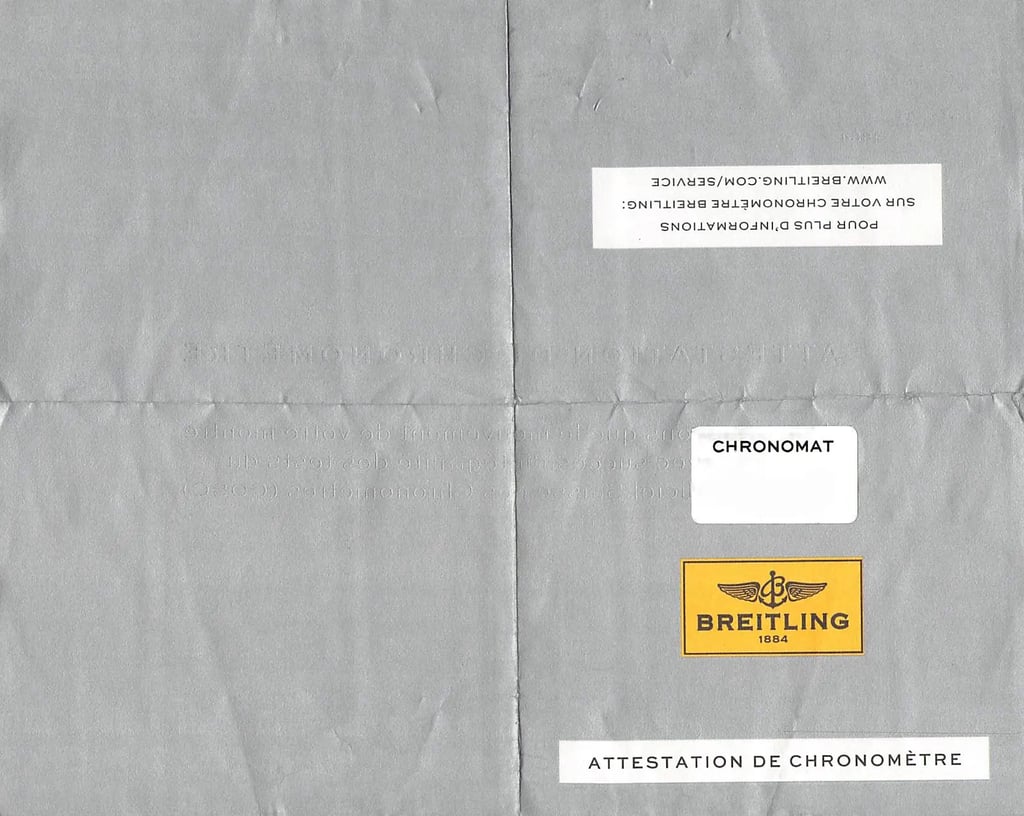  Full View Box And Documents For Breitling AB01154G/BD13-375A Without watch In The Image 