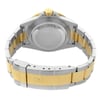 Back View Of Solid Back Case And Closed Stainless Steel,Gold Band Of Rolex 16613LN Watch Pre Owned Condition