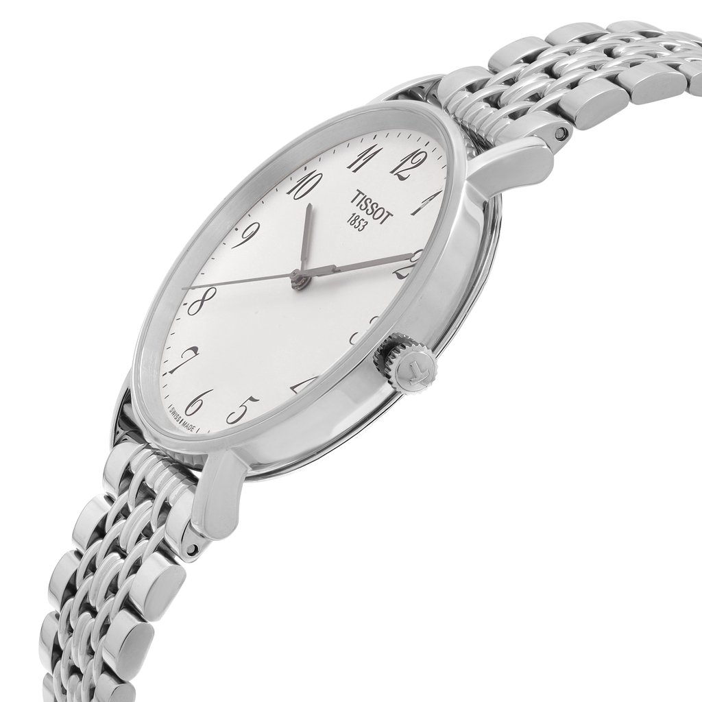 View Of Crown Facing Side Of Tissot T109.410.11.032.00 Stainless Steel Watch New Condition