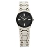 An image of a Wristwatch by Wittnauer. This Pre Owned item is designed for Women, featuring a Casual,Dress/Formal,Sport style. It has a Quartz movement and an Analog display with a Black dial color. The indices include Non-Numeric Hour Marks. The band is made of Stainless Steel and the case is made of Stainless Steel. The watch has a Round shape with a case size of 26 mm and a case thickness of 8 mm.