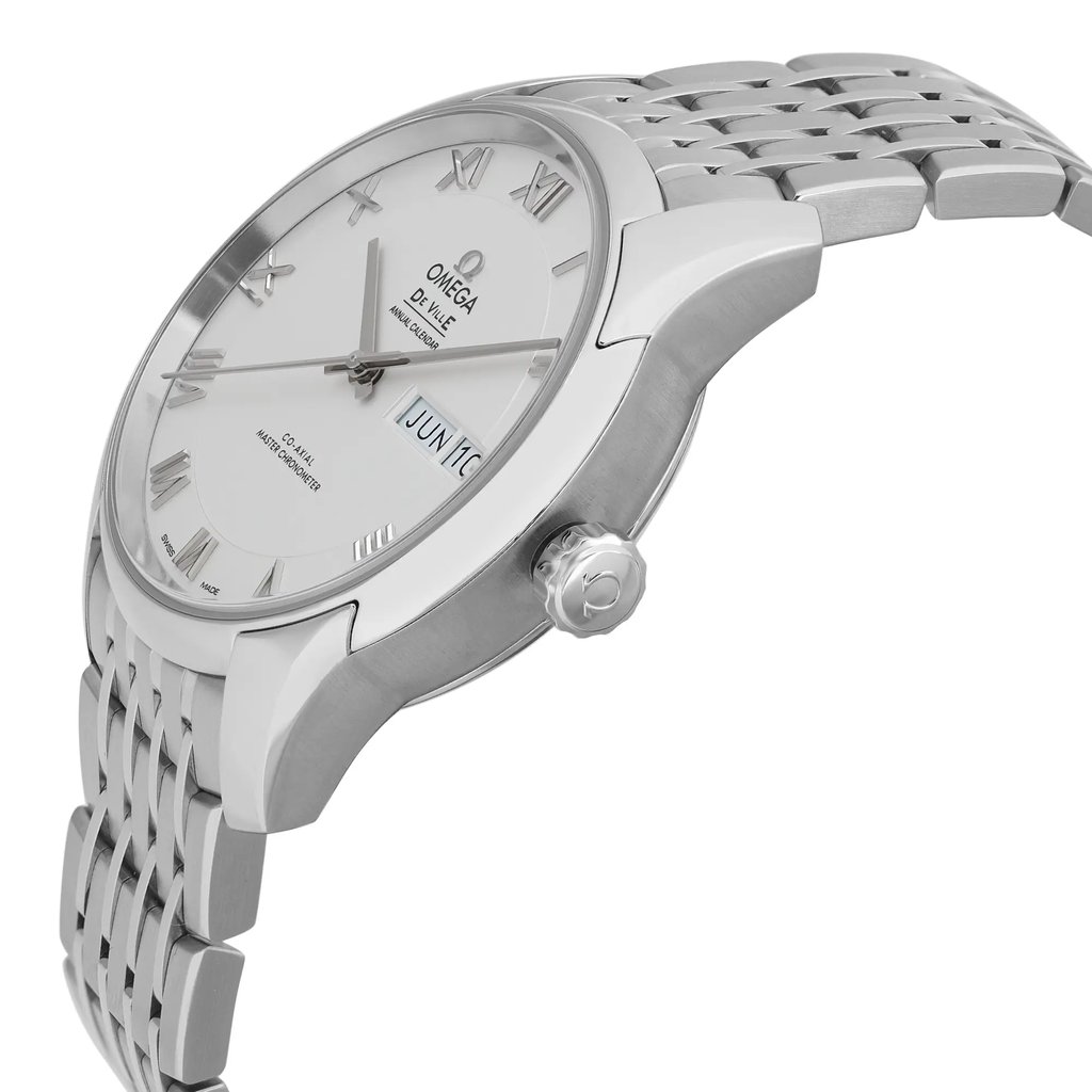 View Of Crown Facing Side Of OMEGA 433.10.41.22.02.001 Stainless Steel Watch Display Model Condition